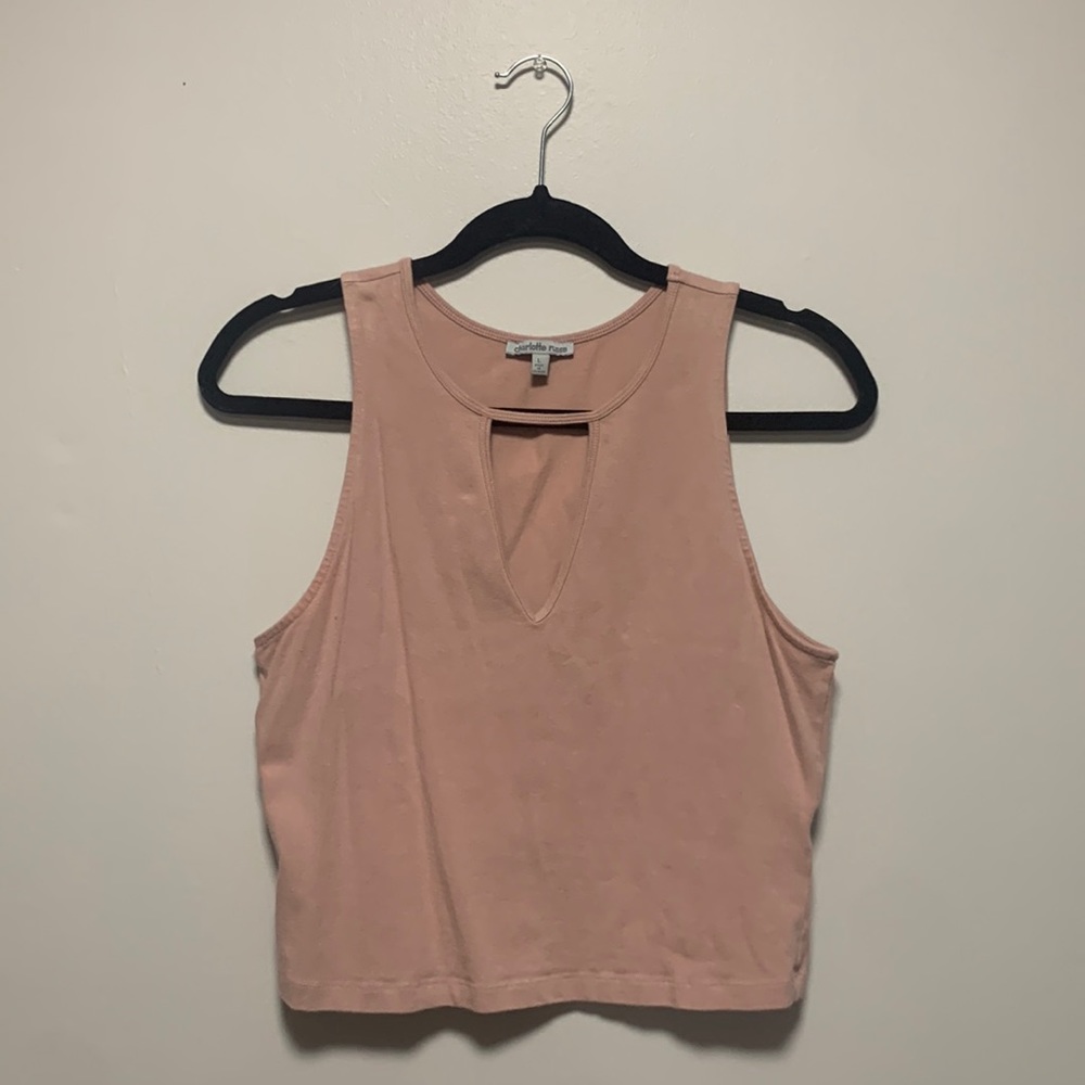 Pink Top with Cutout